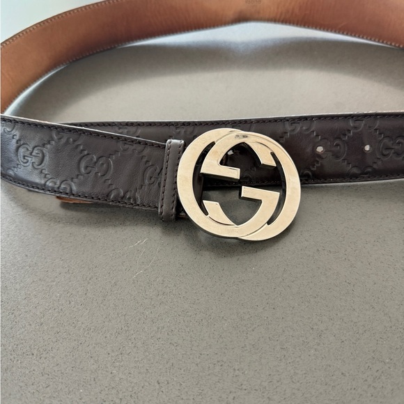 Gucci Tan Leather Belt - Picture 1 of 4